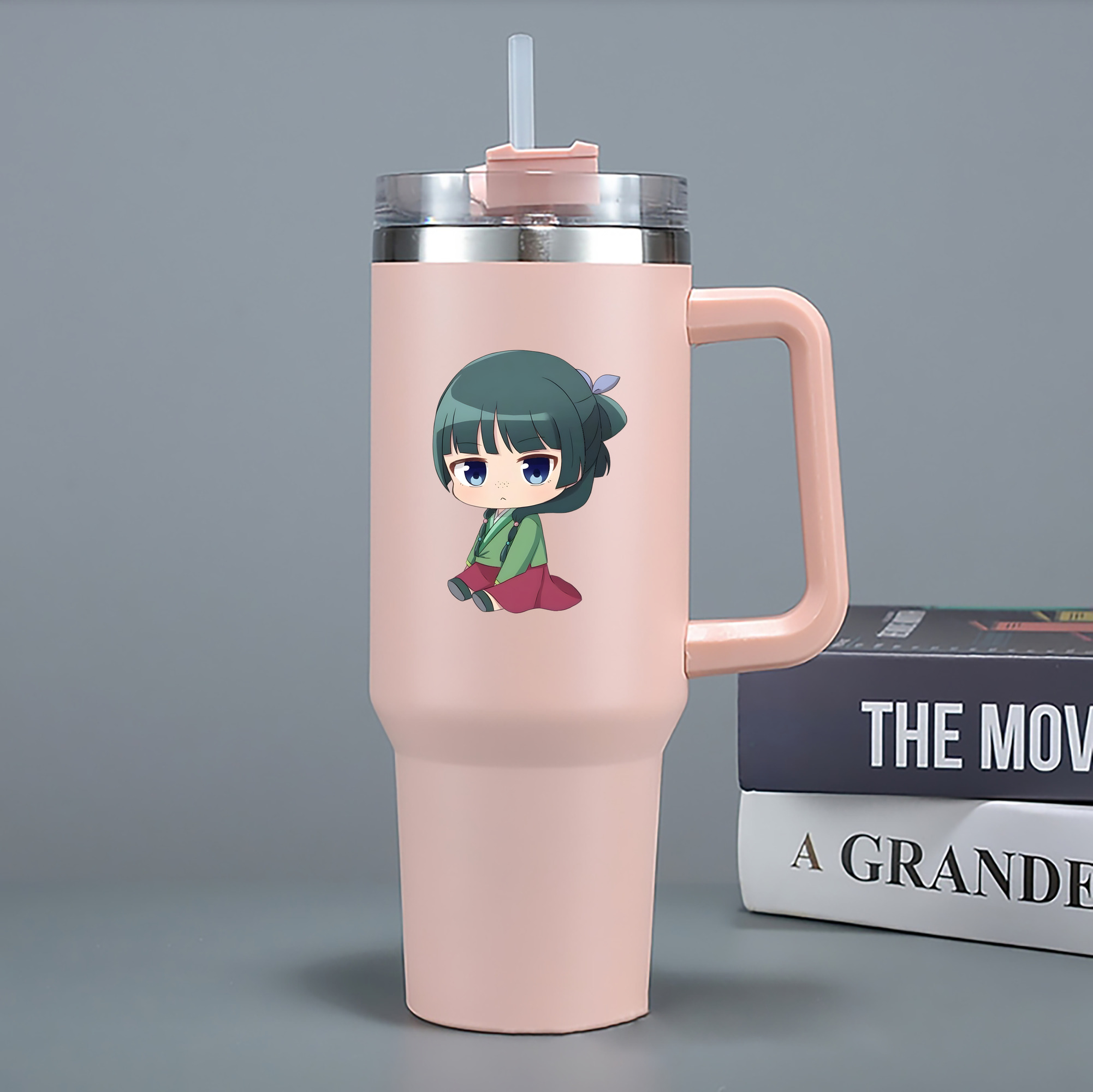 （画像用） 薬屋のひとりごと The Apothecary Diaries 1200mL車用タンブラー - クリスタルステッカー（プラスチックストロー付き）